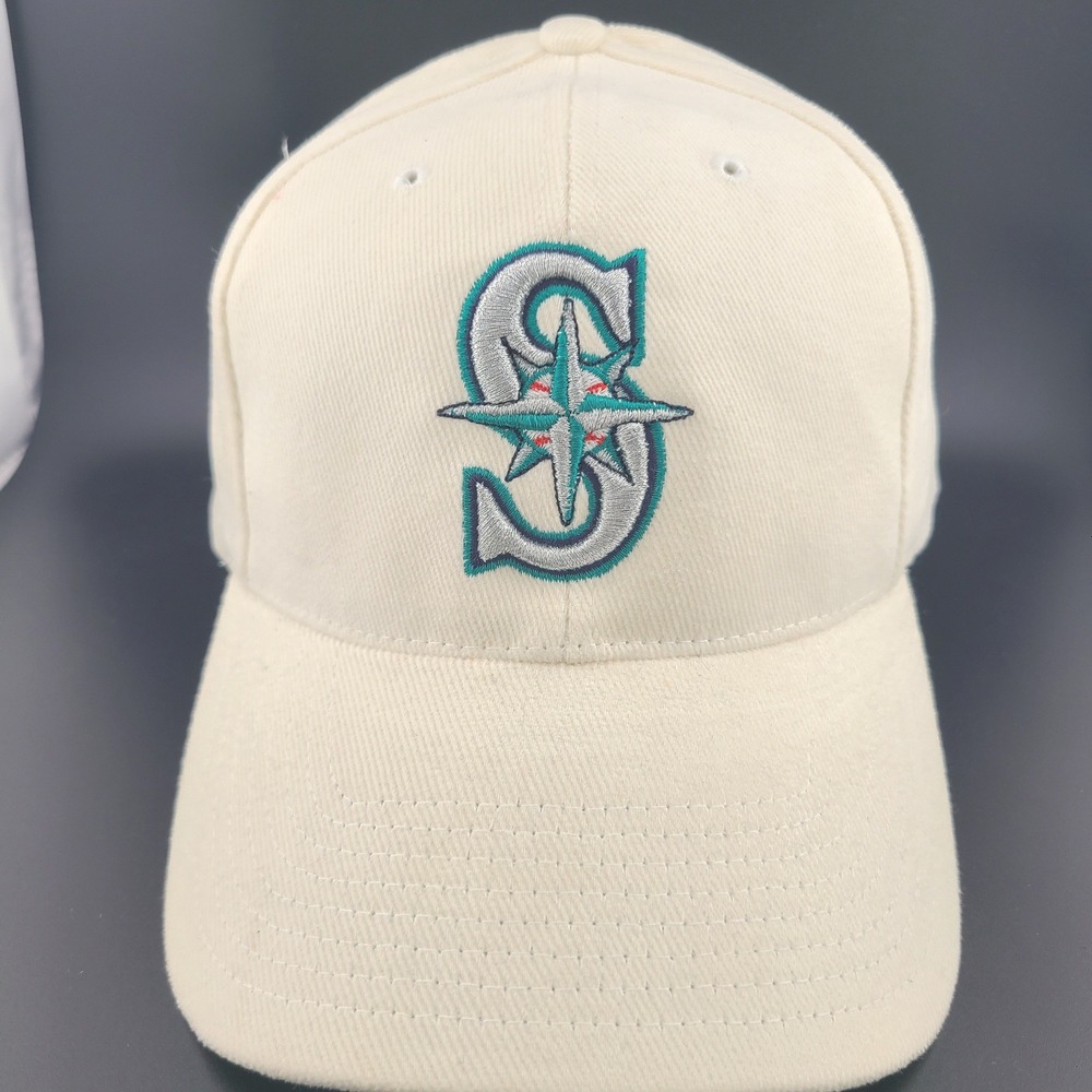 Vintage Twins Enterprise Seattle Mariners MLB Cap Mens Cream White Snapback Hat